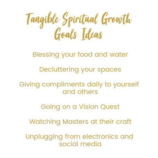 tangible spiritual growth goals