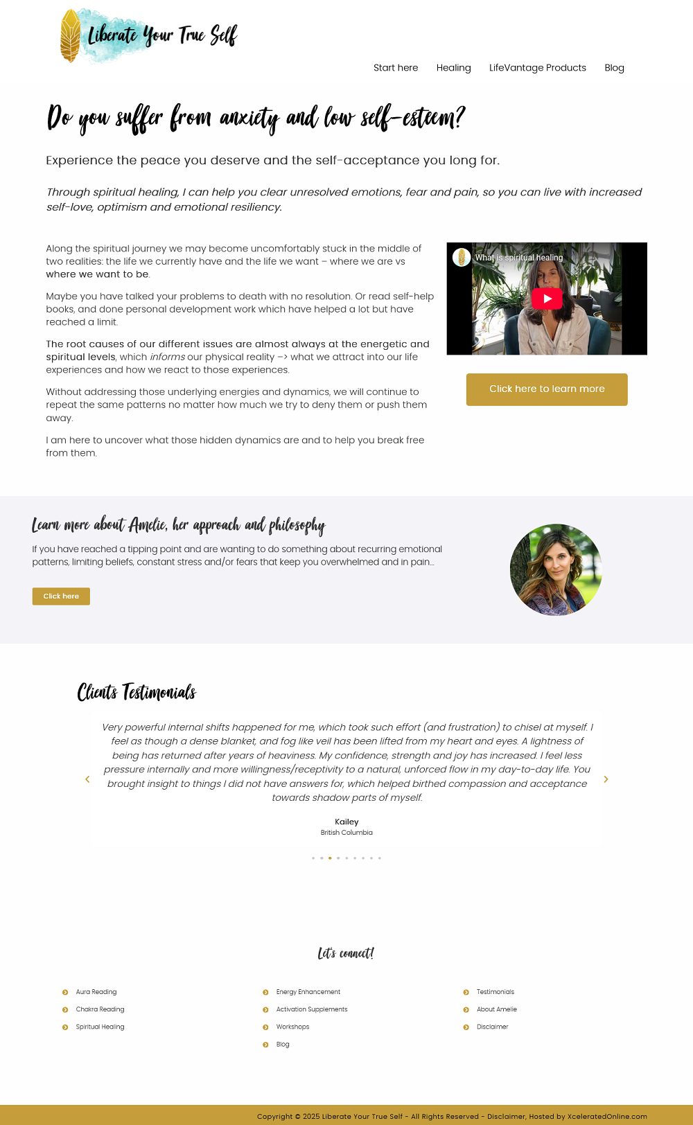 Nakusp Website Design - Liberate Your True Self Portfolio